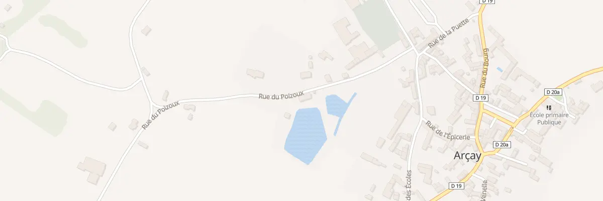 Plan du 2 Rue du Poizoux à Arçay