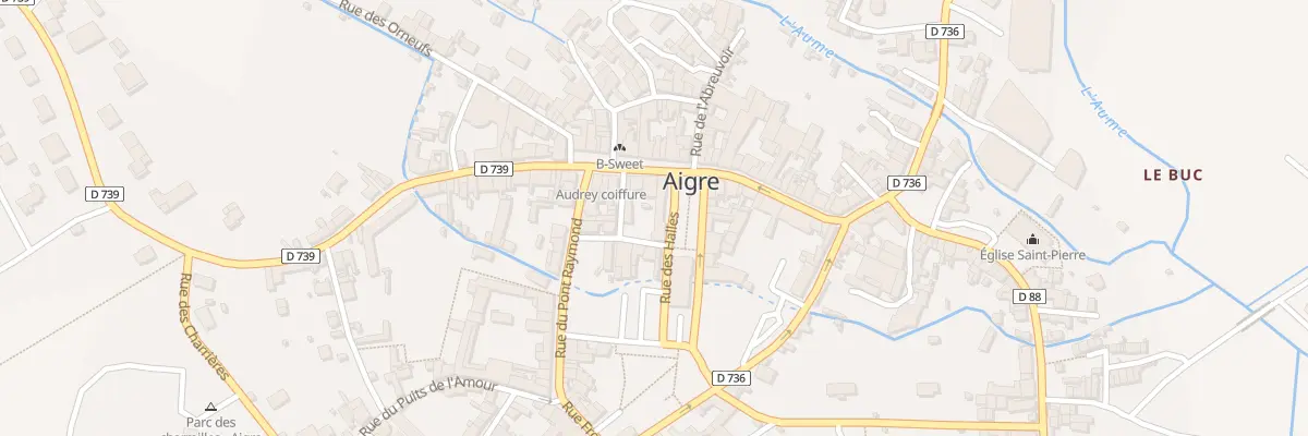 Plan du 16 Gr Grande Rue à Aigre
