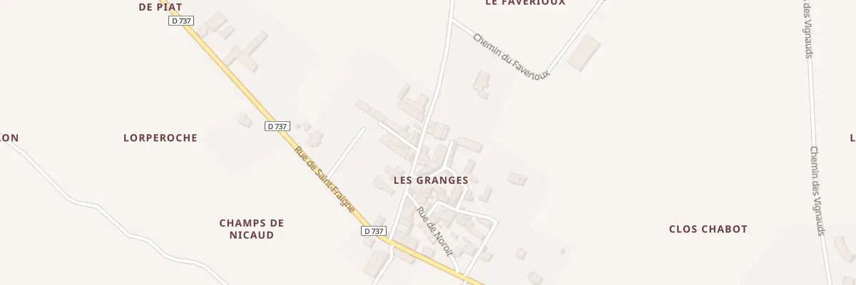 Plan du 5182 Rue des Granges à Aigre