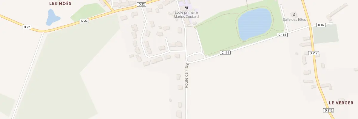Plan du 6 Rte de Flacé à Souligné-Flacé