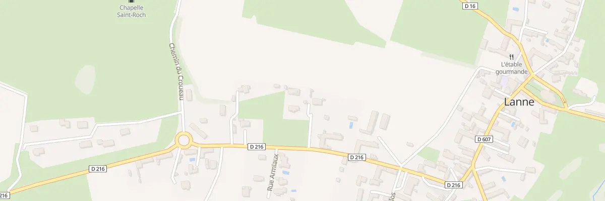 Plan du 14 Rue de Las Carrères à Lanne
