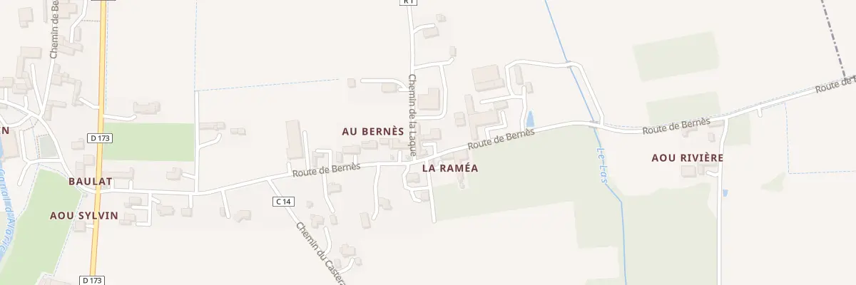 Plan du 13 Rte de Bernes à Jû-Belloc