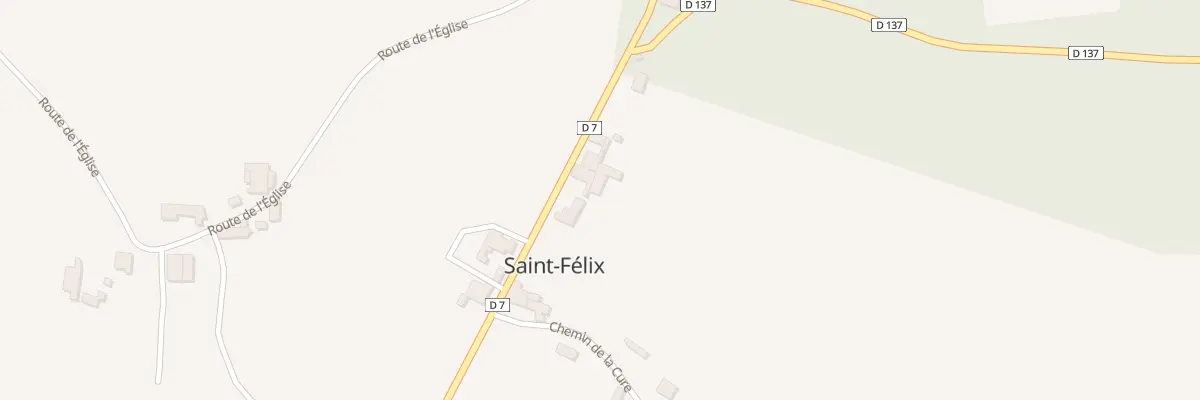 Plan du 20 Rte de la Montagne à Saint-Félix