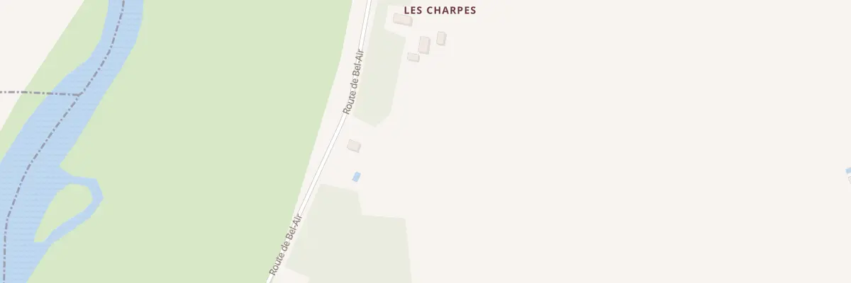 Plan du 9000 Les Charpes Nord à Parcoul-Chenaud