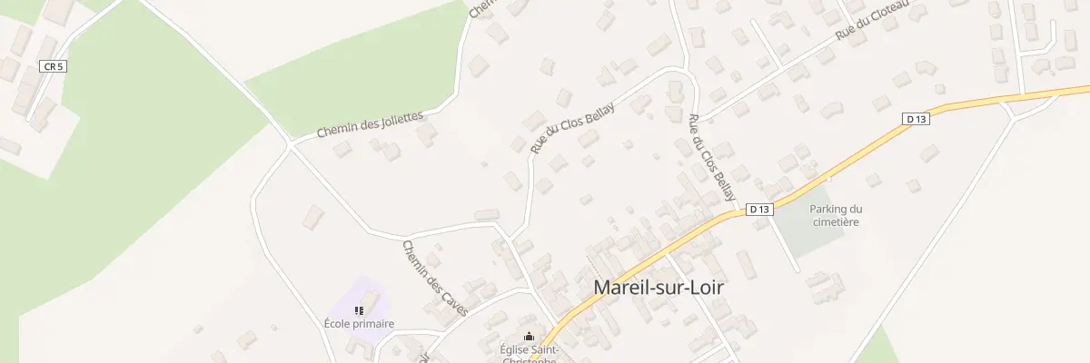 Plan du 17 Rue du Clos Bellay à Mareil-sur-Loir