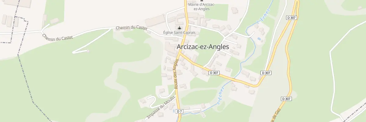 Plan du 1 Rte des Angles à Arcizac-ez-Angles