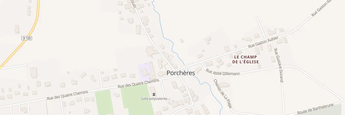 Plan du 32 Le Bourg à Porchères