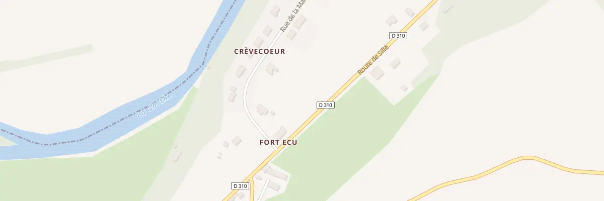 Plan du 4 Fort Ecu à Saint-Aubin-de-Locquenay