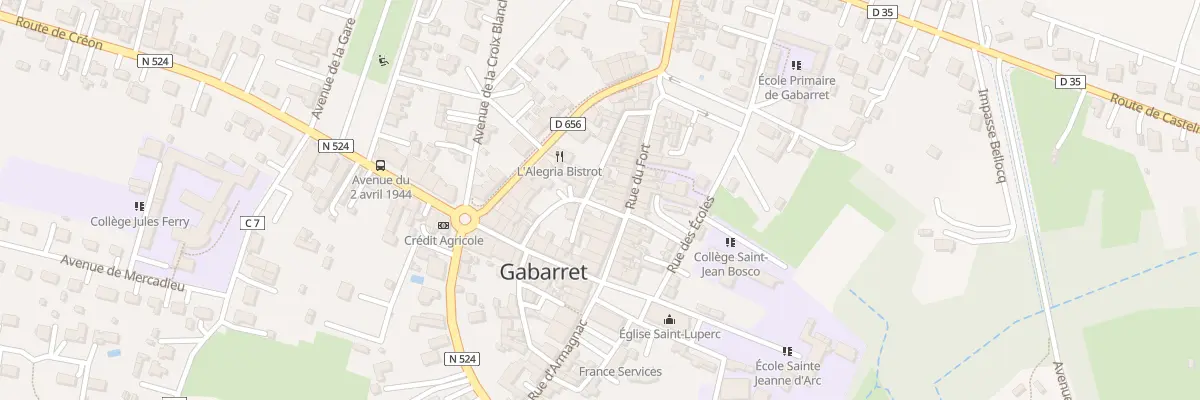 Plan du 76 Rue de Lubbon à Gabarret