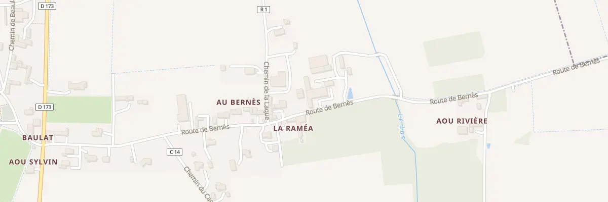 Plan du 15 Rte de Bernes à Jû-Belloc