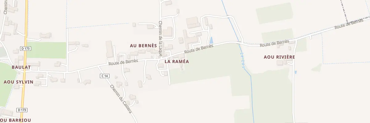 Plan du 20 Rte de Bernes à Jû-Belloc