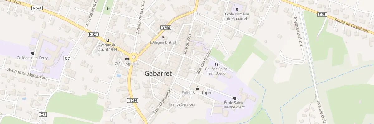 Plan du 48 Rue du Fort à Gabarret
