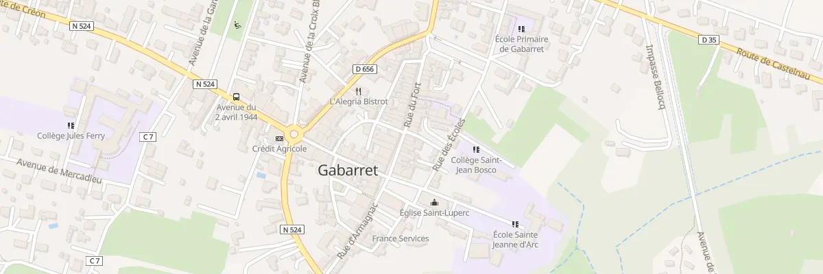 Plan du 56 Rue du Fort à Gabarret