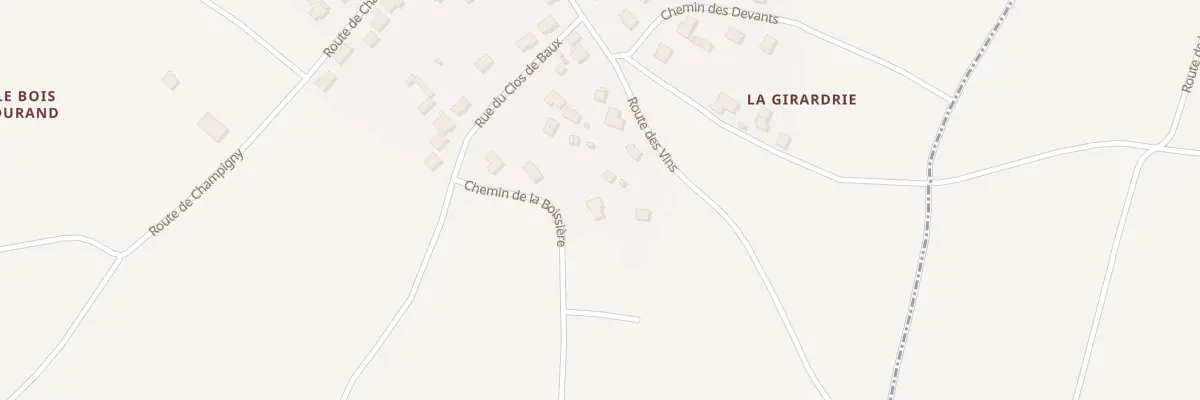 Plan du 9 Che de la Boissière à Parnay