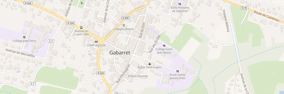 Plan du 36 Rue du Fort à Gabarret