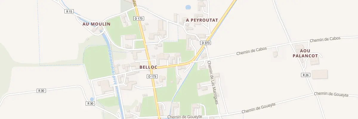 Plan du 7 Rte de Plaisance à Jû-Belloc