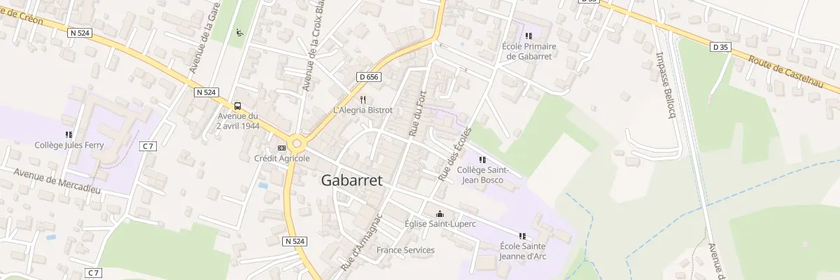 Plan du 60 Rue du Fort à Gabarret