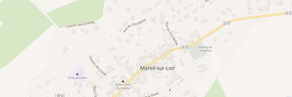 Plan du 13 Rue de la Soulle à Mareil-sur-Loir