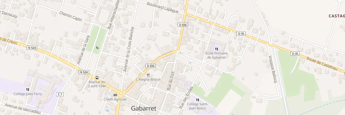 Plan du 165 Rue du Fort à Gabarret
