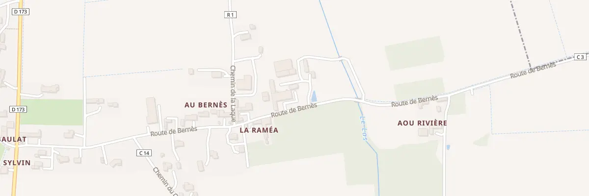 Plan du 17 Rte de Bernes à Jû-Belloc