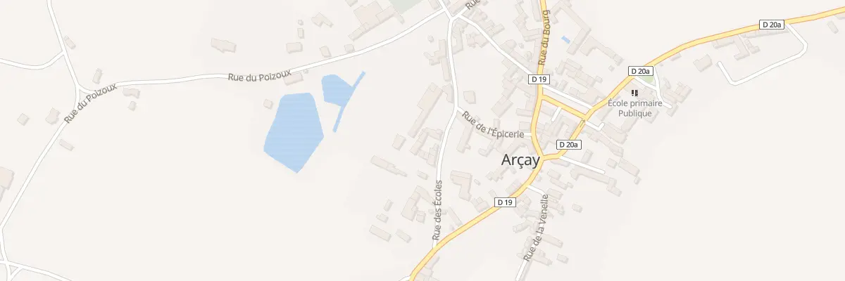 Plan du 7 Rue des Ecoles à Arçay