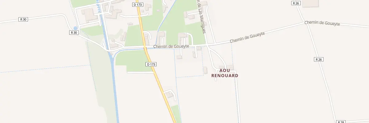 Plan du 2 Chem de Goueyte à Jû-Belloc