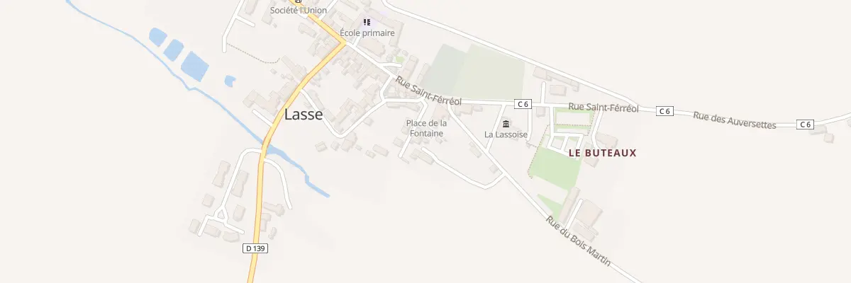 Plan du 7 Pl de la Fontaine (Lasse) à Noyant-Villages