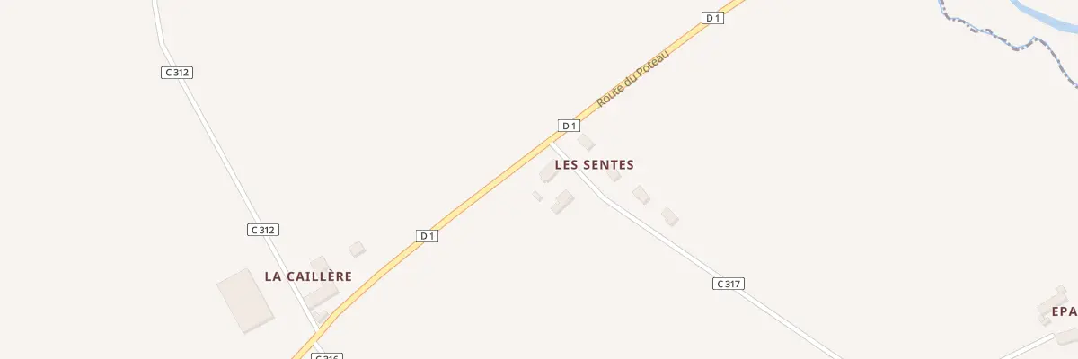 Plan du 587 Rue des Sentes à Mieuxcé