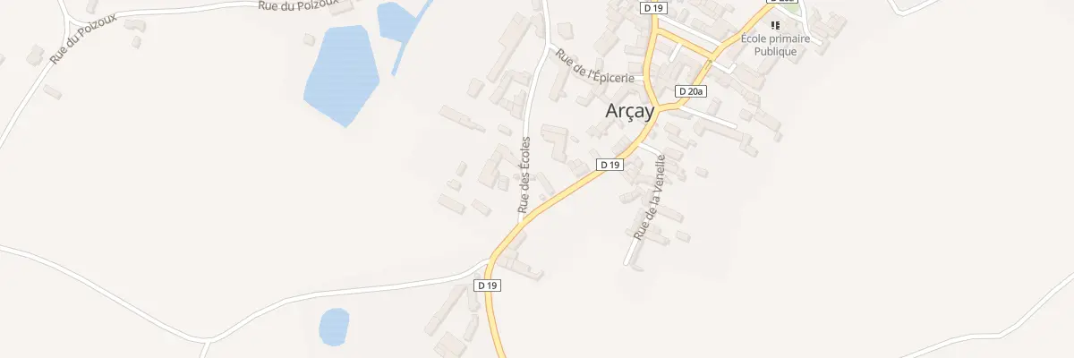 Plan du 15 Rte de Moncontour à Arçay