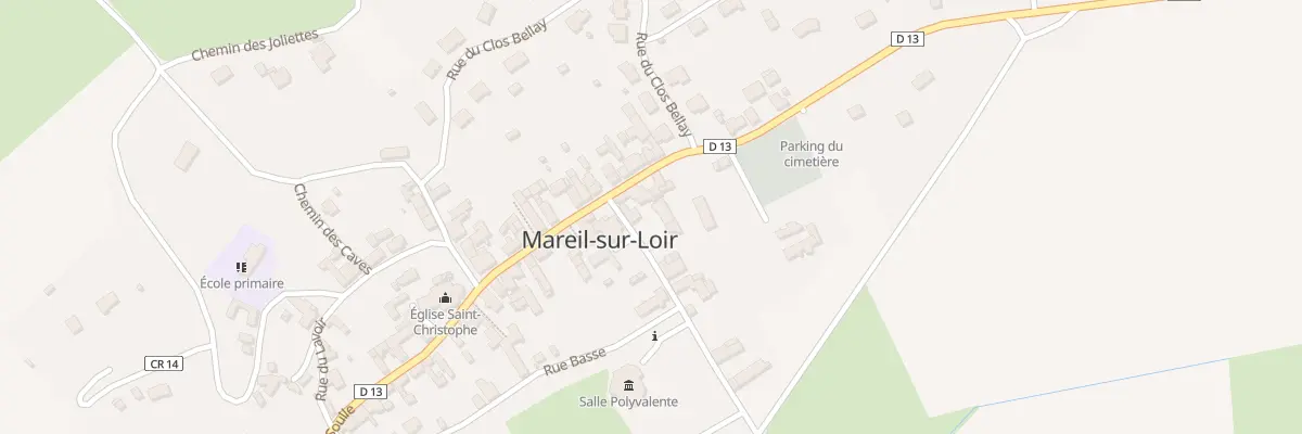 Plan du 1 Rue du Puits Guyard à Mareil-sur-Loir