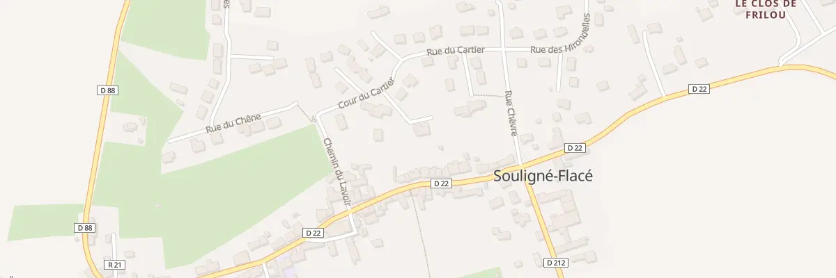 Plan du 1 Le Clos du Pommier à Souligné-Flacé