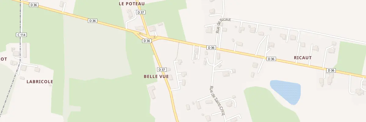 Plan du 110 Belle Vue à Parleboscq
