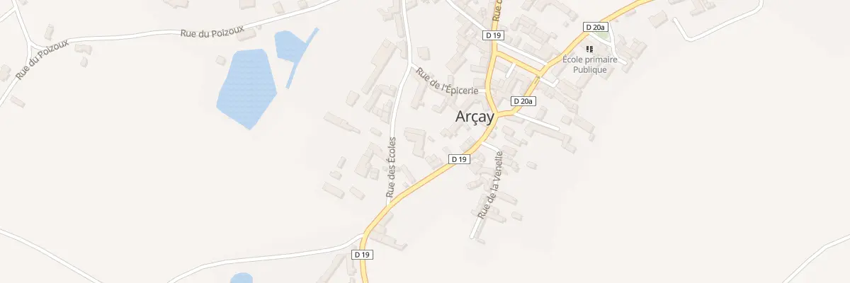 Plan du 13 Rte de Moncontour à Arçay