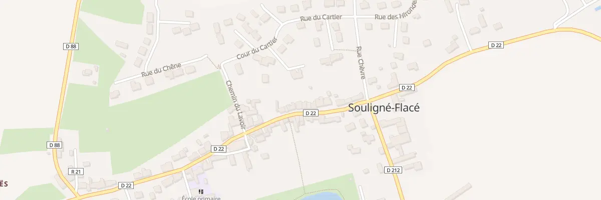 Plan du 12 Rue Saint Rigomer à Souligné-Flacé