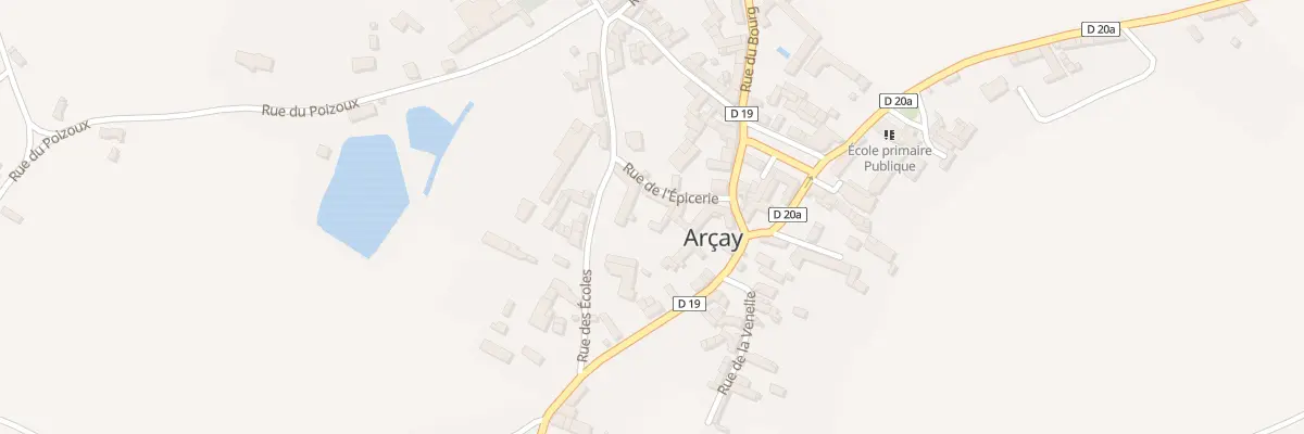 Plan du 2 Rue l’Epicerie à Arçay