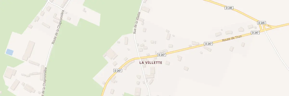 Plan du 17 Rte de Trun à Coulonces