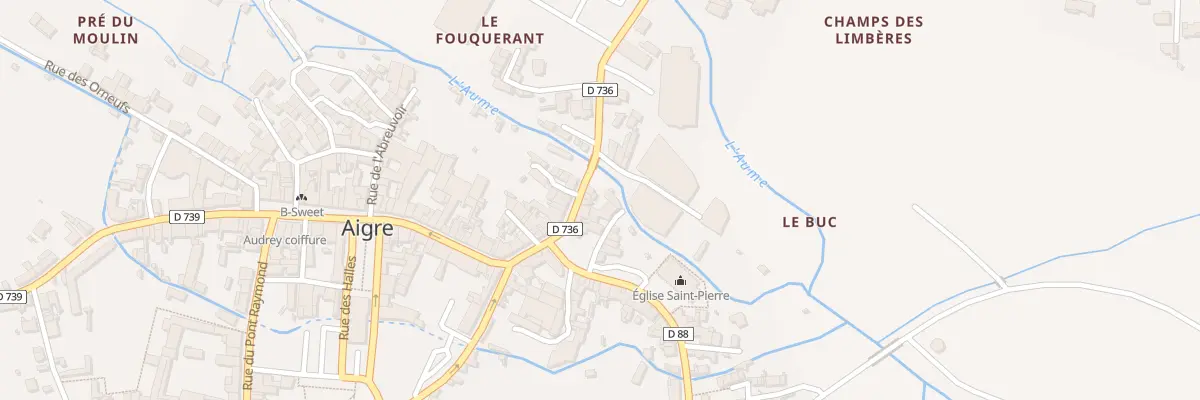 Plan du 20 Rue des Ponts à Aigre