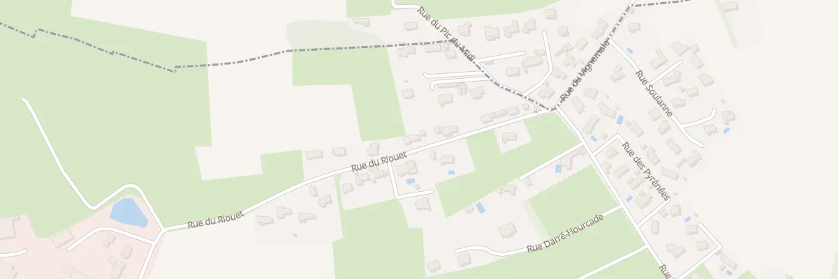 Plan du 14 Rue du Riouet à Lanne