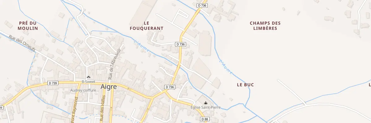 Plan du 32 Rue des Ponts à Aigre
