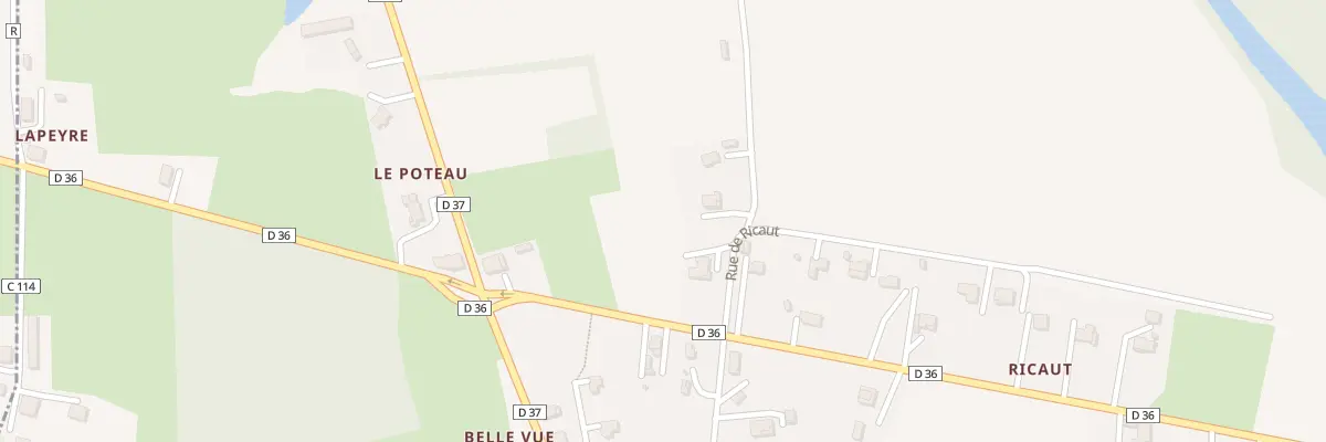 Plan du 42A Le Poteau à Parleboscq