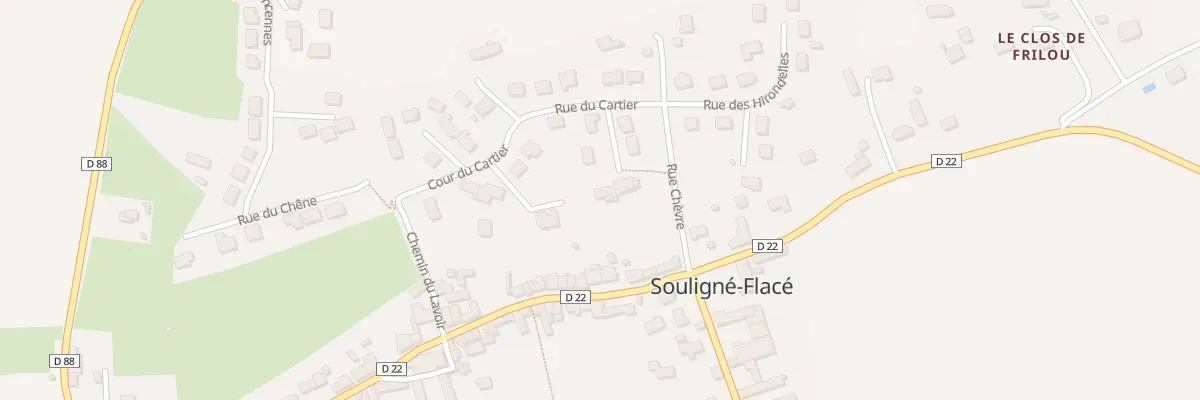 Plan du 6 Imp des Noyers à Souligné-Flacé