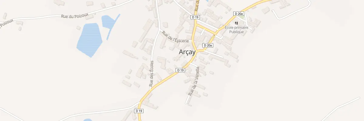 Plan du 9 Rte de Moncontour à Arçay