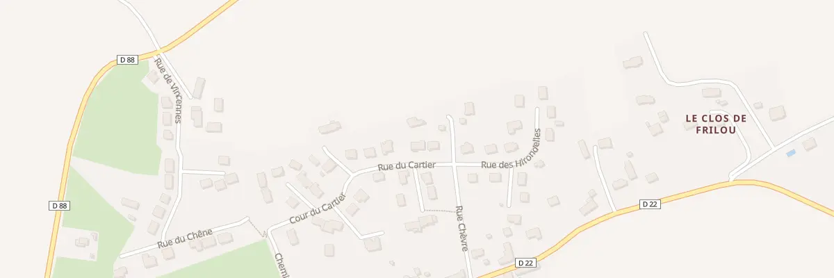 Plan du 4 Rue du Cartier à Souligné-Flacé