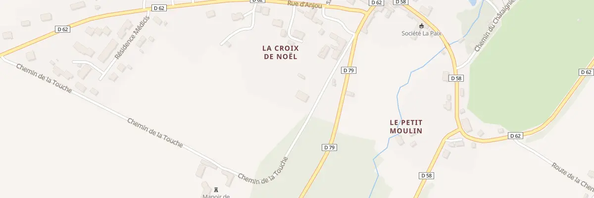 Plan du 6 All de la Croix de Noel à Mouliherne
