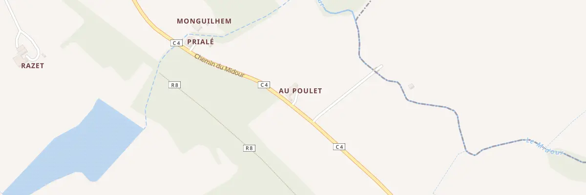 Plan du 5015 Au Poulet à Fustérouau