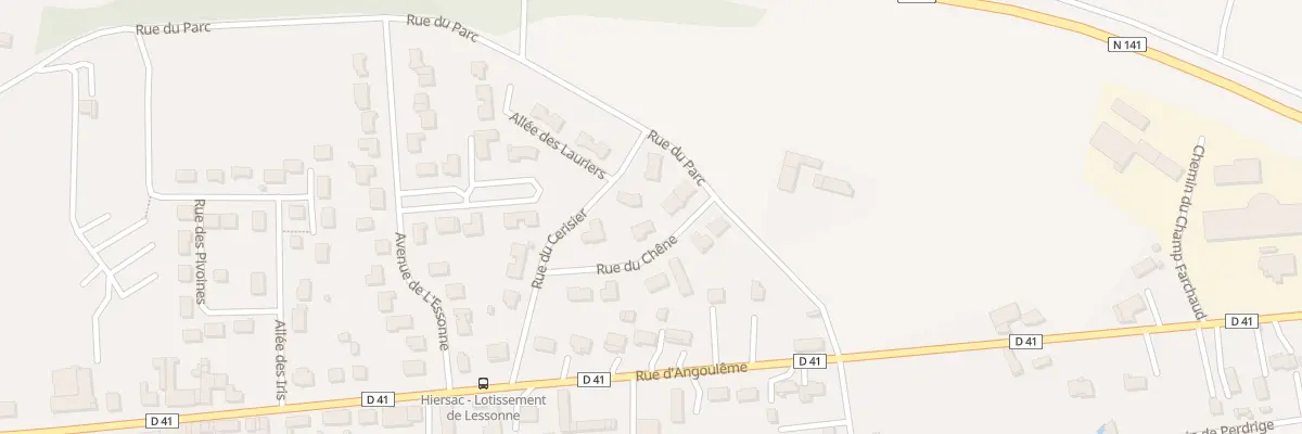 Plan du 1 Rue du Chêne à Hiersac