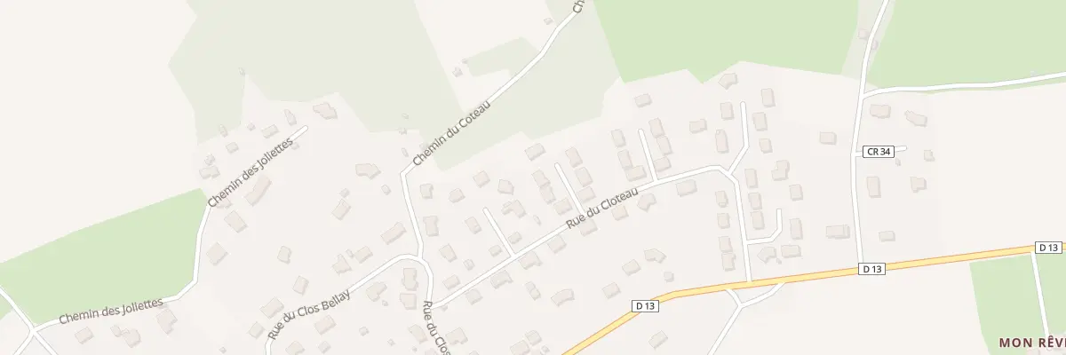 Plan du 3 All des Vendanges à Mareil-sur-Loir