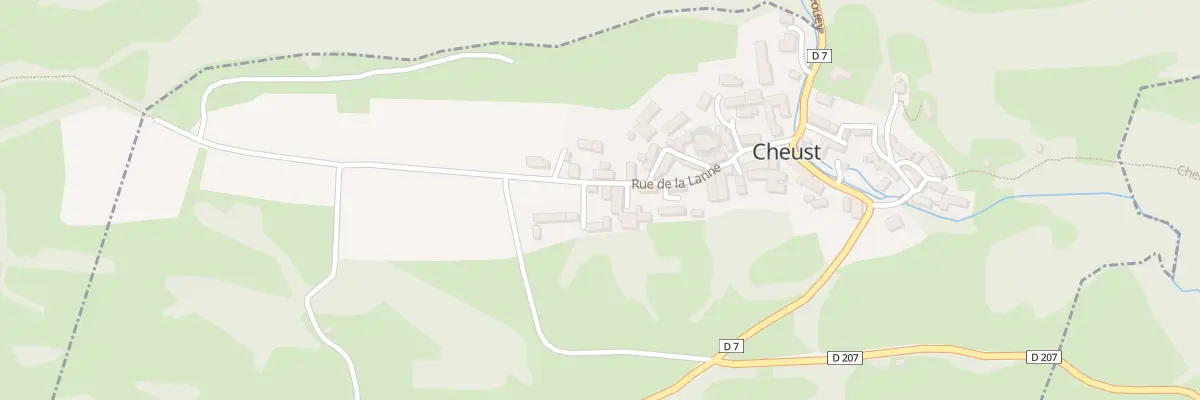Plan du 15 Rue de la Lanne à Cheust