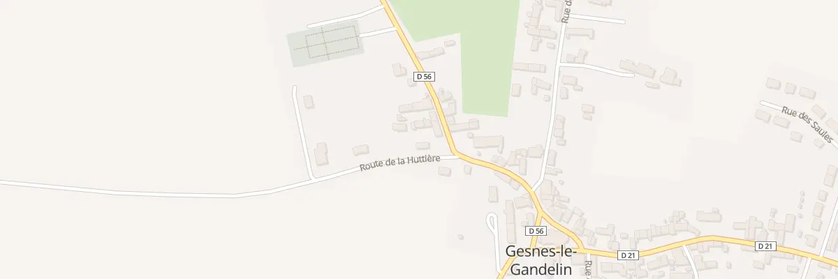 Plan du 2 Rte de la Huttiere à Gesnes-le-Gandelin
