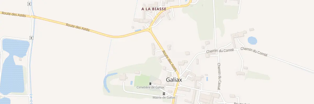 Plan du 181 Rte des Astes à Galiax